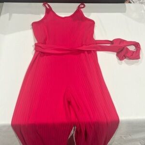 Derek Heart girls one piece with wide legs and waist tie. Size 7/8.